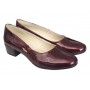 Pantofi dama din piele naturala Croco Lac Bordeaux - MVSP1CRV
