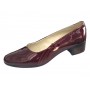 Pantofi dama din piele naturala Croco Lac Bordeaux - MVSP1CRV