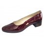 Pantofi dama din piele naturala Croco Lac Bordeaux - MVSP1CRV