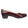 Pantofi dama din piele naturala Croco Lac Bordeaux - MVSP1CRV