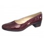 Pantofi dama din piele naturala Croco Lac Bordeaux - MVSP1CRV