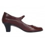 Pantofi dama eleganti din piele naturala, toc 5 cm si bareta P104MARO
