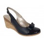 Pantofi dama decupati piele naturala cu varf lacuit – Eleganta atemporala