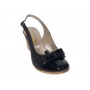 Pantofi dama decupati piele naturala cu varf lacuit – Eleganta atemporala