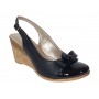 Pantofi dama decupati piele naturala cu varf lacuit – Eleganta atemporala