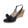 Pantofi dama decupati piele naturala cu varf lacuit – Eleganta atemporala