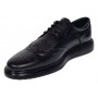 Pantofi Brogue Derby Casual - Eleganti barbati din piele naturala culoare neagra DeSuceava GK826ORTN