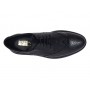 Pantofi Brogue Derby Casual - Eleganti barbati din piele naturala culoare neagra DeSuceava GK826ORTN