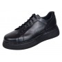 Pantofi dama Sport Casual din piele naturala de culoare neagra GKR121NS