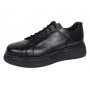 Pantofi dama Sport Casual din piele naturala de culoare neagra GKR121NS