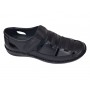Sandale barbati casual din piele naturala Negru Box SCVA280N