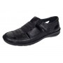 Sandale barbati casual din piele naturala Negru Box SCVA280N