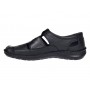 Sandale barbati casual din piele naturala Negru Box SCVA280N