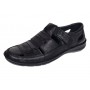Sandale barbati casual din piele naturala Negru Box SCVA280N