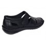 Sandale barbati casual din piele naturala Negru Box SCVA280N