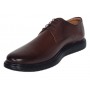 pantofi barbati casual maro din piele naturala cu talpa neagra model RSY03M