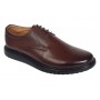pantofi barbati casual maro din piele naturala cu talpa neagra model RSY03M