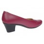 Pantofi dama eleganti piele naturala Mara Bleumarin - Alb P36BLA