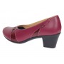 Pantofi dama eleganti piele naturala Mara Bleumarin - Alb P36BLA