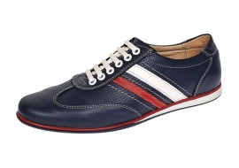 Marimea 40 Pantofi barbati sport - casual din piele naturala 1055BLR
