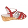 Sandale damă rosii din piele naturală, cu baretă reglabilă – feminine, comode și ușor de remarcat S27ROSU