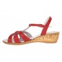 Sandale damă rosii din piele naturală, cu baretă reglabilă – feminine, comode și ușor de remarcat S27ROSU