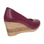 Pantofi dama casual din piele naturala cu platforma de 7 cm MARA GRENA