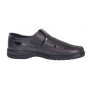 Pantofi barbati gri casual decupati din piele naturala  GKR24GRI