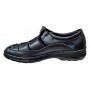 Sandale barbati casual din piele naturala Negru Box SCVA280N