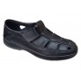 Sandale barbati casual din piele naturala Negru Box SCVA280N