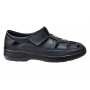 Sandale barbati casual din piele naturala Negru Box SCVA280N