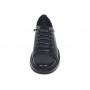Pantofi barbati casual sport din piele naturala cu elastic negru Cairo SP2021CN
