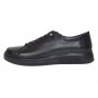 Pantofi barbati casual sport din piele naturala cu elastic negru Cairo SP2021CN