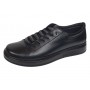 Pantofi barbati casual sport din piele naturala cu elastic negru Cairo SP2021CN