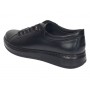 Pantofi barbati casual sport din piele naturala cu elastic negru Cairo SP2021CN