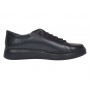 Pantofi barbati casual sport din piele naturala cu elastic negru Cairo SP2021CN