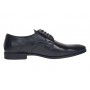 Pantofi barbati eleganti din piele naturala de culoare neagra PNOU371N