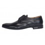 Pantofi barbati eleganti din piele naturala de culoare neagra PNOU371N