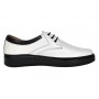 Pantofi barbati casual din piele naturala Kairo Alb Box