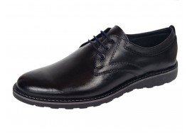 Pantofi barbati sport negri casual din piele naturala SP17NS
