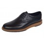 Pantofi barbati casual din piele naturala de culoare Neagra GKR230NS