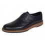 Pantofi barbati casual din piele naturala de culoare Neagra GKR230NS