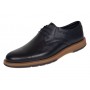 Pantofi barbati casual din piele naturala de culoare Neagra GKR230NS