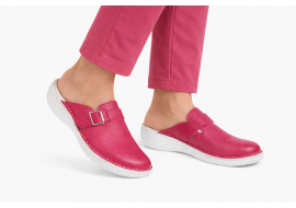 Saboti medicali femei din piele naturala Roz box, Med-Line BR127PINK
