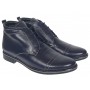 Ghete barbati casual din piele naturala imblanite Bleumarin BOND1BL