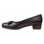 Pantofi dama din piele naturala box cu funda STD21NBOX