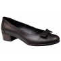 Pantofi dama din piele naturala box cu funda STD21NBOX