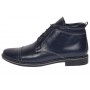 Ghete barbati casual din piele naturala imblanite Bleumarin BOND1BL