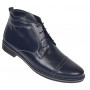 Ghete barbati casual din piele naturala imblanite Bleumarin BOND1BL