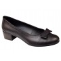 Pantofi dama din piele naturala box cu funda STD21NBOX